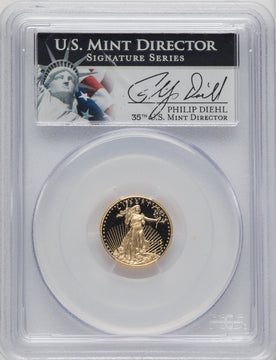 2013-W $5 Tenth-Ounce Gold Eagle PCGS PR70 Philip Diehl