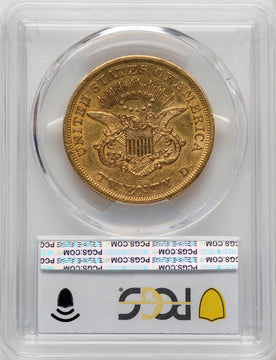 1864 $20 Liberty Double Eagle PCGS AU50