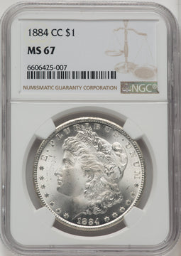 1884-CC Morgan Dollar NGC MS67 (771844050)