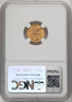 1887 G$1 Gold Dollar NGC MS67 (771809004)