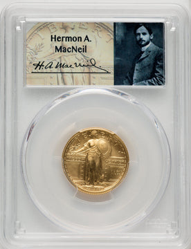 2016-W 25C Standing Liberty 100th Anniversary Gold Centennial PCGS MS70 (520069007)