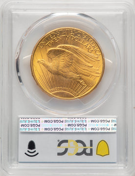 1908-D $20 MOTTO Saint-Gaudens Double Eagle PCGS MS65+
