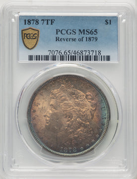 1878 7TF Reverse of 1879 Morgan Dollar PCGS MS65 (772603002)