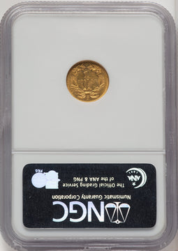 1857-S G$1 Gold Dollar NGC MS61