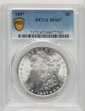 1887 Morgan Dollar PCGS MS67