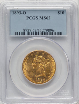 1893-O $10 Liberty Eagle PCGS MS62