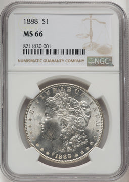 1888 Morgan Dollar NGC MS66