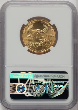 1991 $25 Half-Ounce Gold Eagle Brown Label NGC MS70 (768809001)