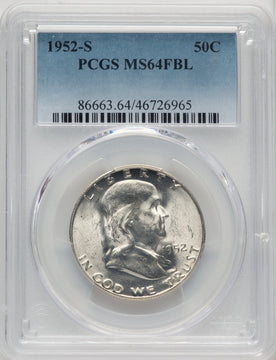 1952-S 50C FL Franklin Half Dollar PCGS MS64 (772810010)