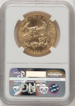 2015-W $50 One-Ounce Gold Eagle Brown Label NGC MS70 (772862002)