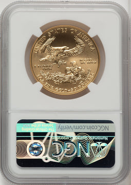 2018-W G$50 One Ounce Burnished Gold Eagle NGC MS70 (506895099)