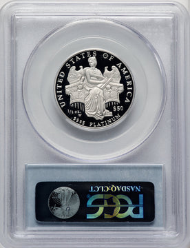 2006-W $50 Half-Ounce Platinum Eagle Statue of Liberty Blue Gradient PCGS PR70 (773265035)