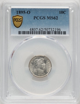 1895-O 10C Barber Dime PCGS MS62