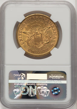1865-S $20 Liberty Double Eagle NGC AU58