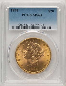 1894 $20 Liberty Double Eagle PCGS MS63 (505886120)