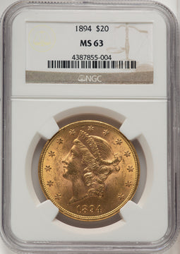 1894 $20 Liberty Double Eagle NGC MS63 (505886122)