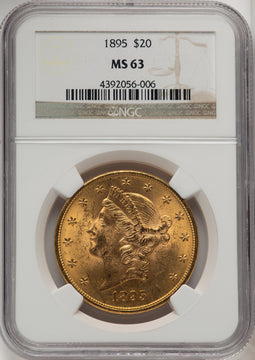 1895 $20 Liberty Double Eagle NGC MS63 (505886132)