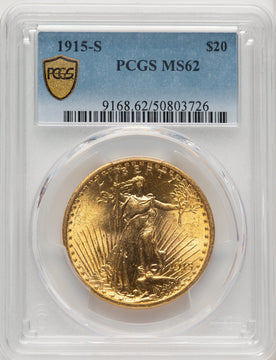 1915-S $20 Saint-Gaudens Double Eagle PCGS MS62 (773273015)
