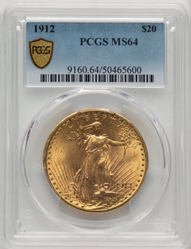 1912 $20 Saint-Gaudens Double Eagle PCGS MS64 (773273013)