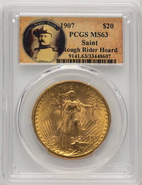 1907 $20 Saint Saint-Gaudens Double Eagle PCGS MS63