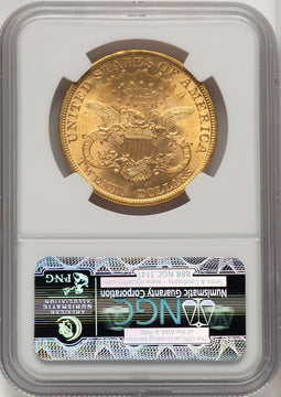 1899 $20 Brown Label Liberty Double Eagle NGC MS63