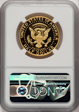 2014-W 50C Kennedy Gold 50th Anniversary Proof Kennedy Half Dollar NGC PR70 (773265001)