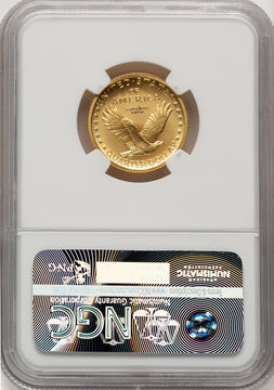 2016-W 25C Standing Liberty 100th Anniversary Gold Centennial Non Designation NGC MS70