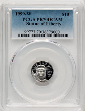 1999-W Platinum American Eagle 4-Coin Set PCGS PR70
