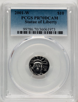2001-W Platinum American Eagle 4-Coin Set PCGS PR70