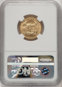 2016 $10 Quarter-Ounce Gold Eagle 30th Anniversary First Strike ER Ed Moy NGC MS70