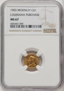 1903 G$1 MCKIN Commemorative Gold NGC MS67 (772138089)