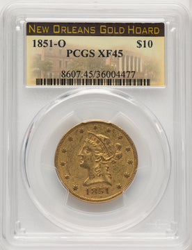 1851-O $10 Liberty Eagle PCGS XF45