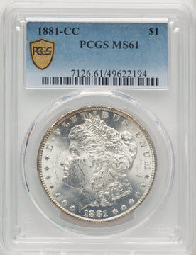 1881-CC Morgan Dollar PCGS MS61