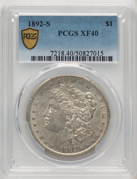 1892-S Morgan Dollar PCGS XF40 (773160012)