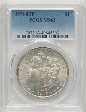 1878 8TF Morgan Dollar PCGS MS63 (773160001)