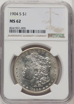 1904-S Morgan Dollar NGC MS62