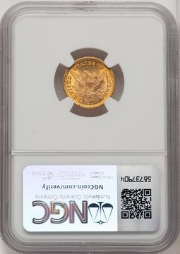 1897 $2.50 Liberty Quarter Eagle NGC MS67