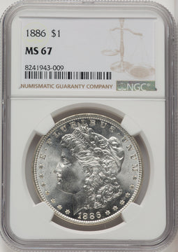 1886 Morgan Dollar NGC MS67 (772023025)