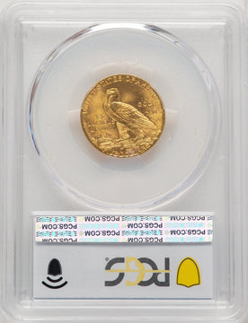 1908 $5 Indian Indian Half Eagle PCGS MS65+