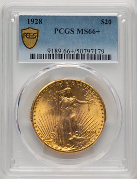 1928 $20 Saint-Gaudens Double Eagle PCGS MS66+ (768413003)
