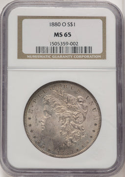 1880-O Morgan Dollar NGC MS65
