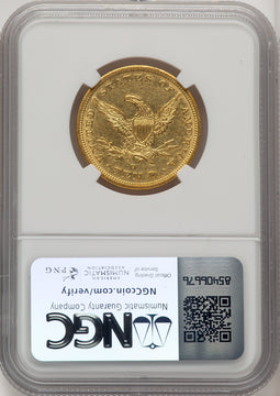 1846-O $10 Liberty Eagle NGC AU50