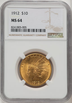 1912 $10 Indian Eagle NGC MS64 (506566004)