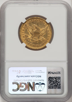 1852 $10 Liberty Eagle NGC AU55 (177158018)