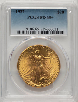 1927 $20 Saint-Gaudens Double Eagle PCGS MS65+ (773481140)