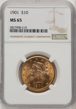 1901 $10 Liberty Eagle NGC MS65 (772663014)