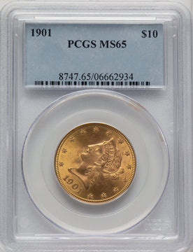 1901 $10 Liberty Eagle PCGS MS65 (773481149)