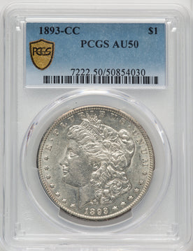 1893-CC Morgan Dollar PCGS AU50