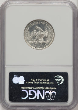 1856 25C Seated Quarter NGC MS65
