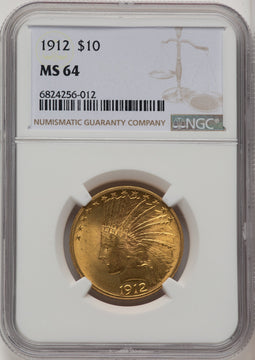 1912 $10 Indian Eagle NGC MS64 (774116002)